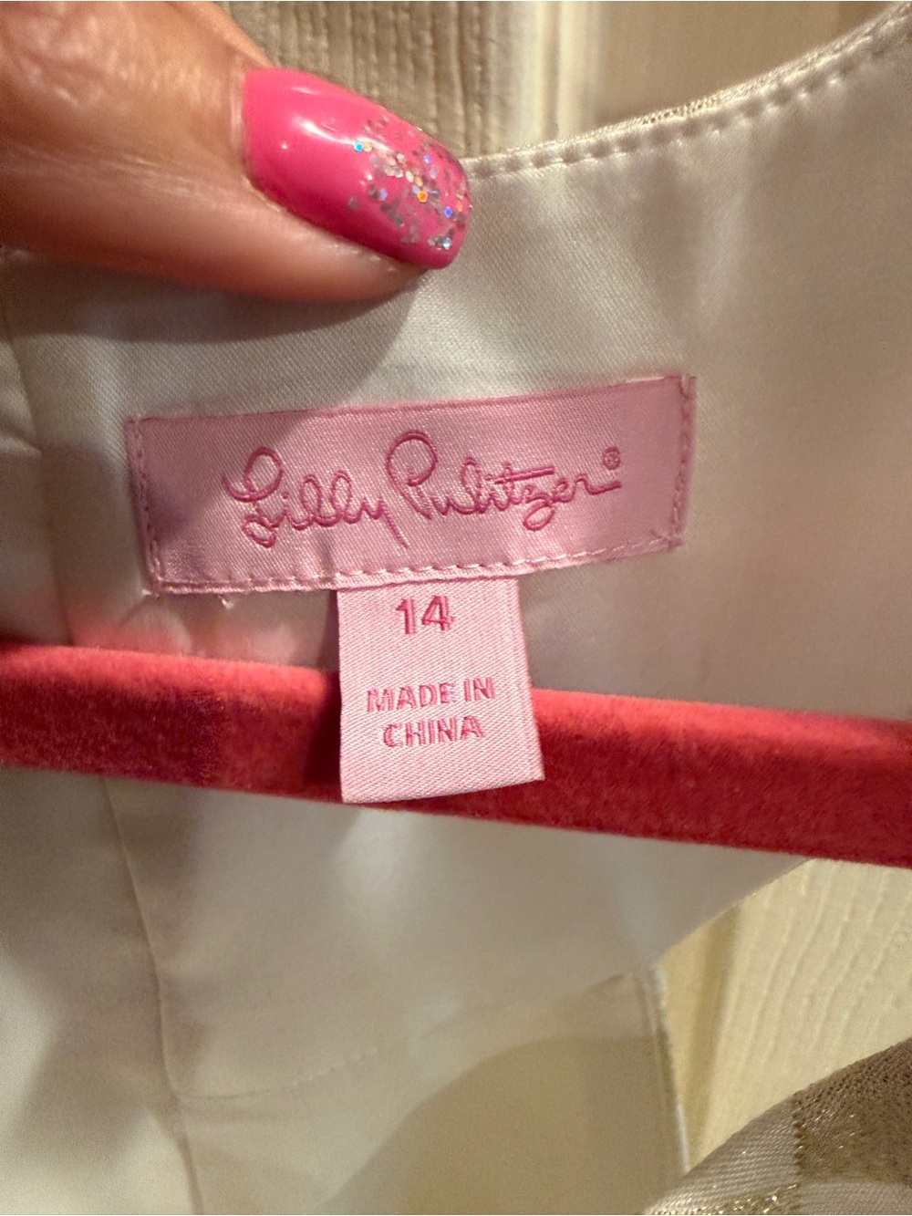 Lilly Pulitzer Gold Checkered Sleeveless Mini Dress - Picture 2 of 2